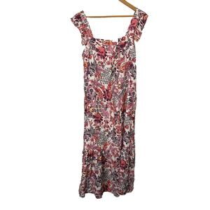 NEW Knox Rose‎ Dress Women's Size XXL Peasant Boho Cottagecore Tiered Floral NWT
